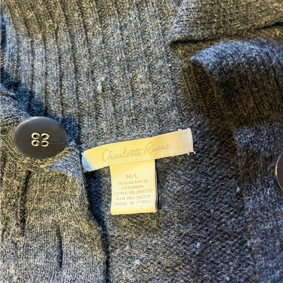 Charlotte Russe Wool Poncho - Picture 2 of 5